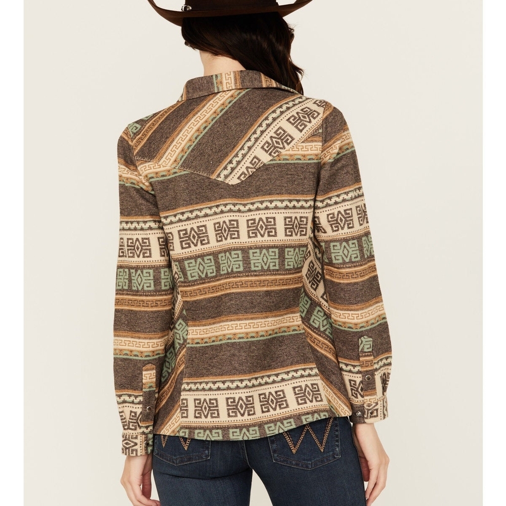 Women's Geometric Patterned Utility Jacket - image 2